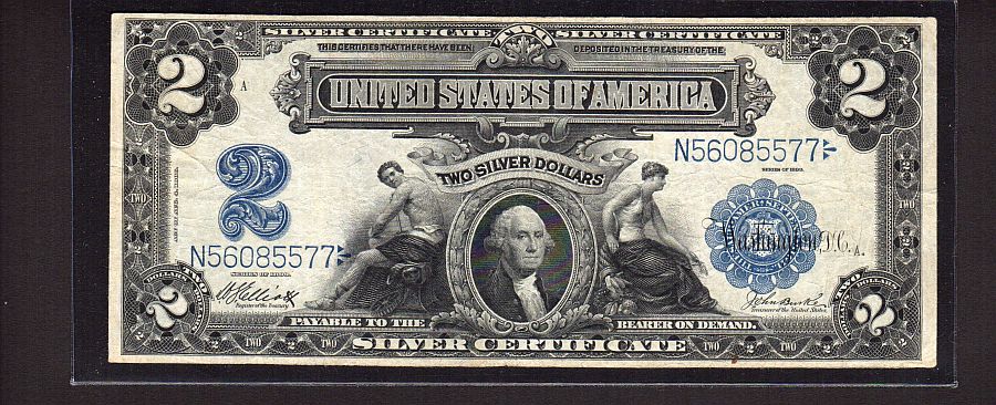 Fr.257m, 1899 $2 Silver Certificate (Mule) Elliott-Burke, N56085577, Very Fine [30]